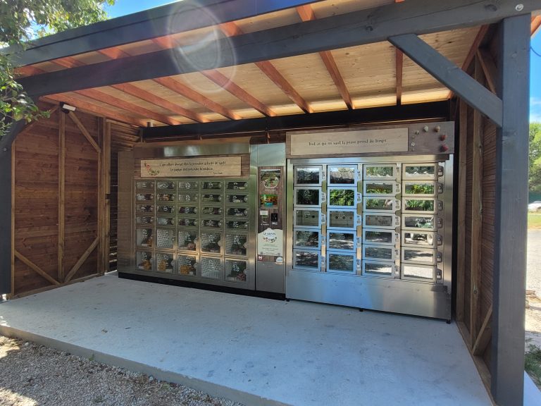 Photo d'un distributeur automatique de légumes