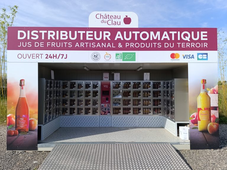 Distributeur automatique de jus de pommes