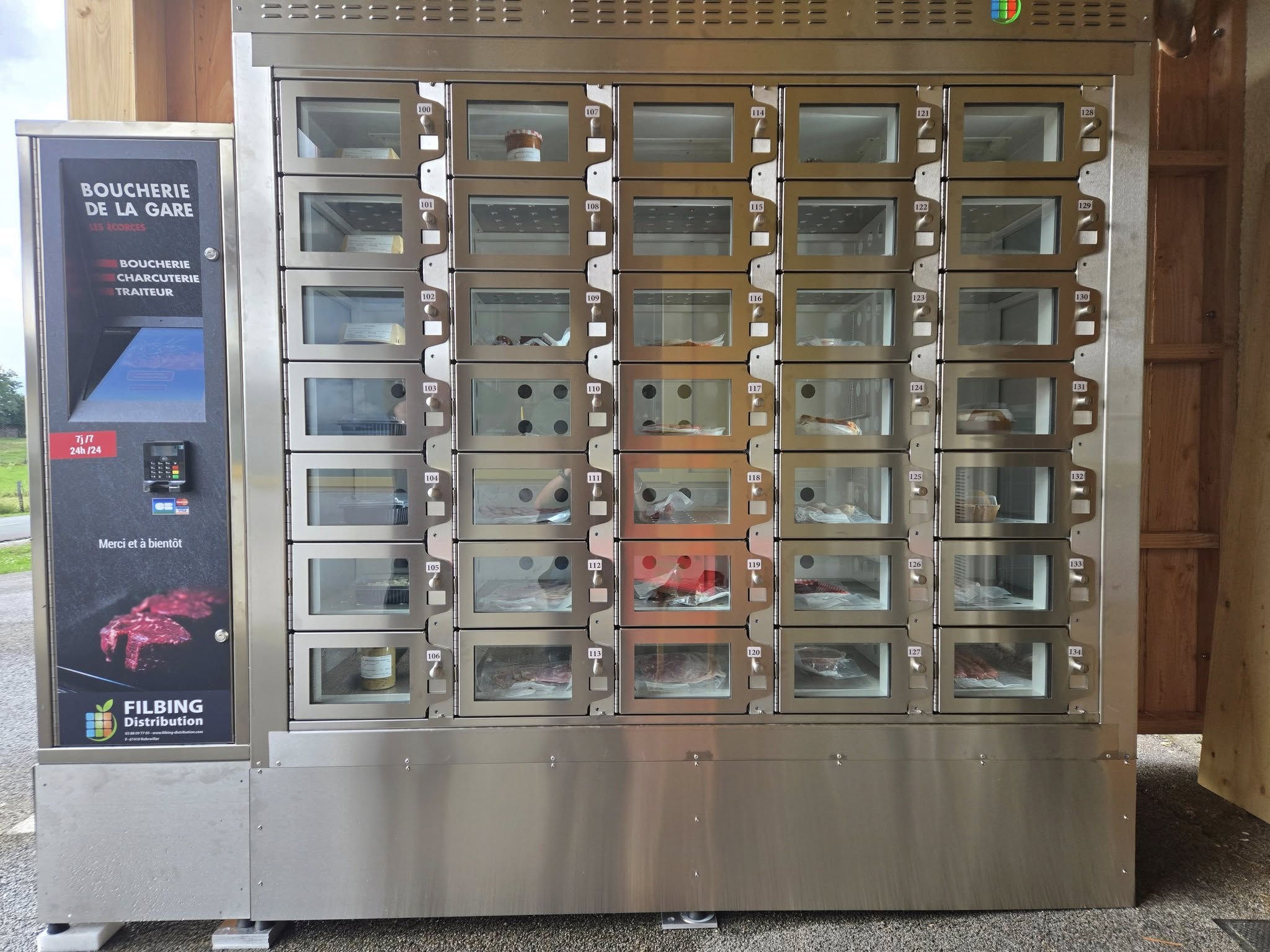 Distributeur plats cuisinés